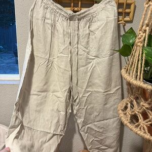 Vince Camuto wide leg linen pant • Size Large